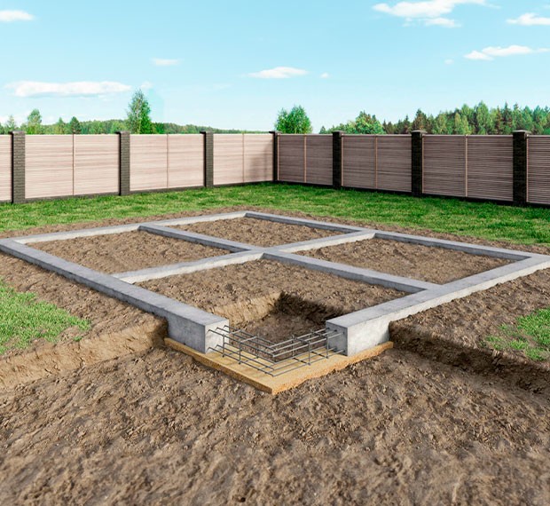 Ленточный фундамент под ключ в Буйнакске